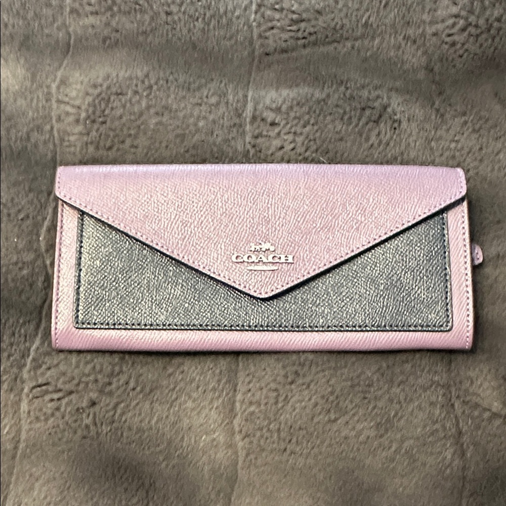 Coach Women's Wallet in Pink and Gray